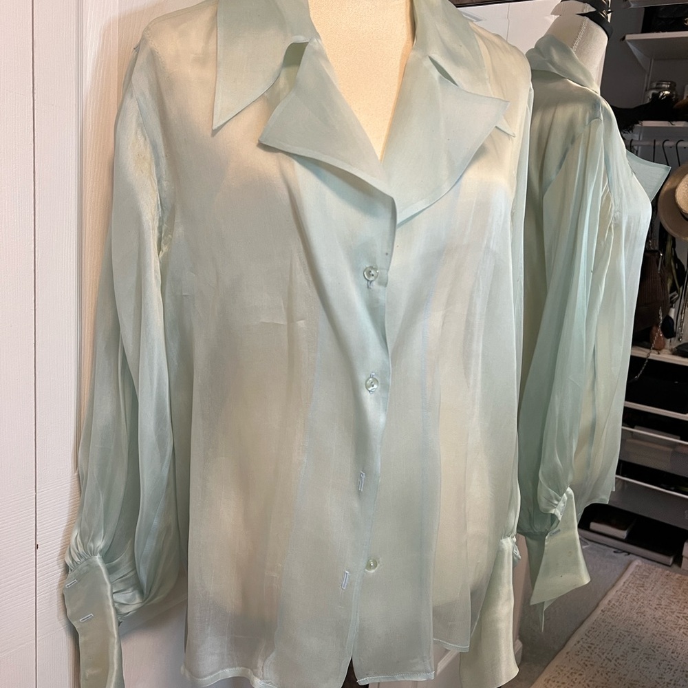 Garage Light Green Blouse